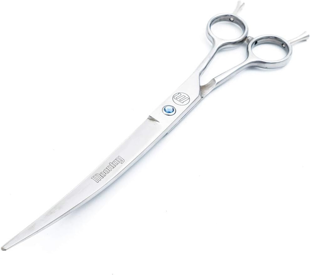 Professional Dog Scissors Set, 7 Inch/8 Inch Curved Chunkers & Thinning Shears with Grooming Comb