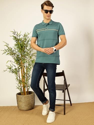 Image of Thomas Scott Men's Regular Fit Half Sleeve Polo Collar T-Shirt