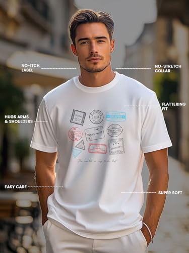 Image of Nobero Men's Regular Graphic Printed T-Shirt for Men | Soft Cotton | Classic Fit | Printed Casual Tshirt for Men