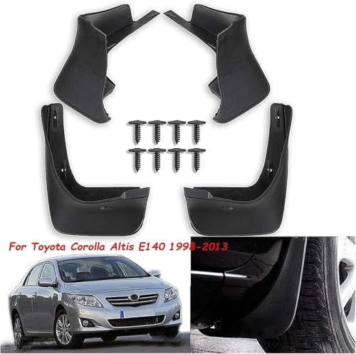Guardabarros de coche Toyota Corolla Altis E140 faldillas antibarro delanteras traseras 1998-2013 5