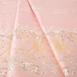  Tissu damassé de broderie, tissu jacquard de satin Jupe ancienne à visage de cheval for femme, robe de mariée, tissu tendance, jacquard, teinture artisanale, tissu d\'ameublement de haute qualité, 110
