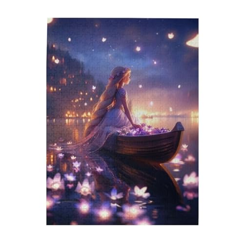 塔の上のラプンツェル ジグソーパズル 500pcs ピース 人気 木製パズル プレゼント大人と子供 (38x52cm) yu175