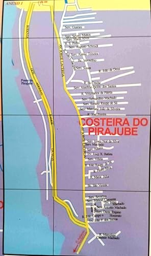 MAPA/POSTER DA CIDADE DE FLORIANÓPOLIS - DIMENSÕES: LARGURA 117 CM X ALTURA 89 CM.