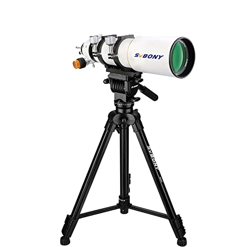 Svbony Sv503 Telescope, 80Ed F7 Telescope Ota, 2 Inches Dual Speed Focuser, Bundle With Sa402 Tripod 1/4 Inches Quick Shoe Plate, For Astrophotography #TOP18