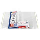 Forro de Libros Autoadhesivo, Ajustable y Transparente - Pack de 10 Forros 29,5x55cm