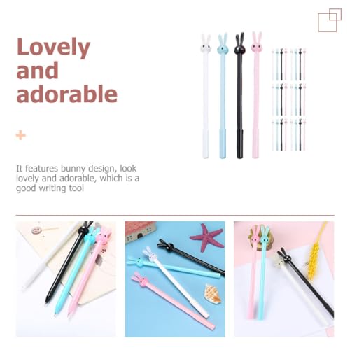 Bolígrafos de gel Bunny 36 pcs color surtido miniatura 3