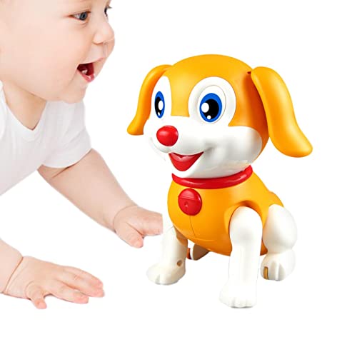 Cão Rastejando Brinquedo Para Bebê,Forma de cachorro fofo com rabo abanando brinquedo para caminhada