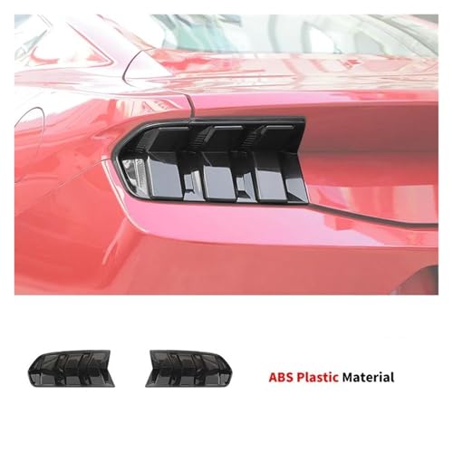Protector luz trasera para Ford Mustang 2024 Up en plastico ABS negro 2