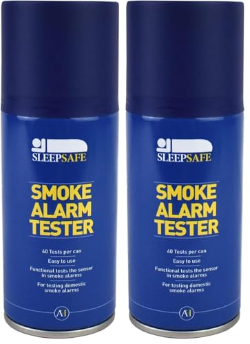 Image of Arctic Hayes PH043A SleepSafe Smoke Alarm Tester Spray 150 ml, Blue (Pack of 2)