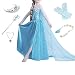 Anbelarui Girls New Princess Party Cosplay Costume Long Dress Up 3-9 Years (4-5 Years, #02 Dress&Accessories Set)
