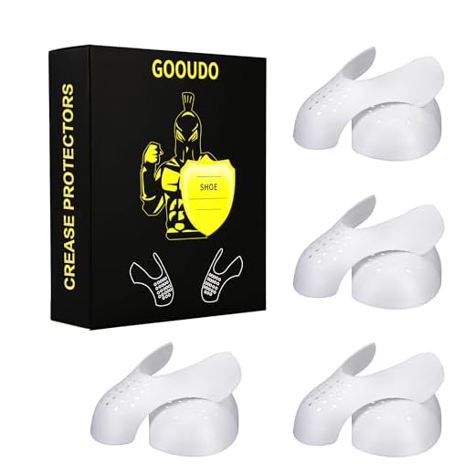GOOUDO 4 Pairs Shoe Crease Protectors Guards Anti Sneaker Crease Toe Box Decreaser for Air Force 1, Jordan 1, Dunks