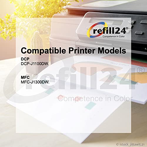 Navulset voor navulbare cartridges voor Brother LC3233, LC3235, zwart en kleur, incl. Resetter en accessoires + 550 ml inkt - Image 4