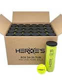 Heroe's Pro Level Padel Balls, Box da 24 Tubi