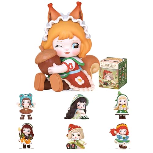 Rolife Charline Forest Children Serie Blind Box 1 Stück Zufällige Anime Action Figur Sammelfigur Pop Art Spielzeug 8,89 bis 12,70 cm Geschenk für Sammler