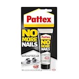 Pattex No More Nails Montagekleber, Extra Stark, Einfache Anwendung, Hochwertige Qualität, Transparent, 1 x 40g Tube