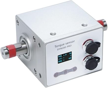 Torque Sensor 0-0.1N.m Dynamic Torque Transducer, DC24V Torque Speed Measuring Instrument, Torque Power Tester, Force Measuring Test0-0.1N.m