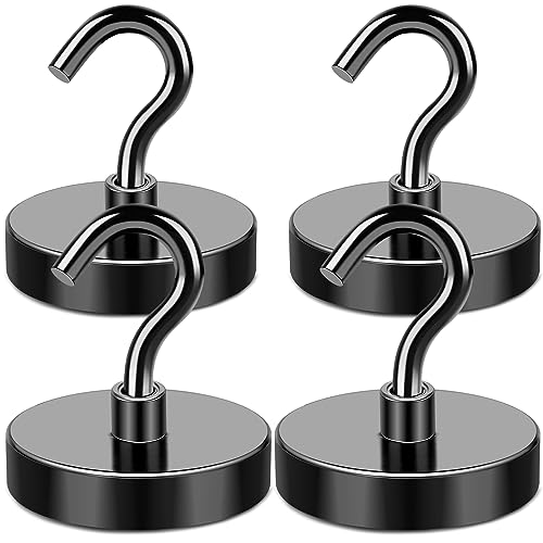 MIKEDE Magnetic Hooks, 150LB Super Strong Magnet Hooks Heavy Duty