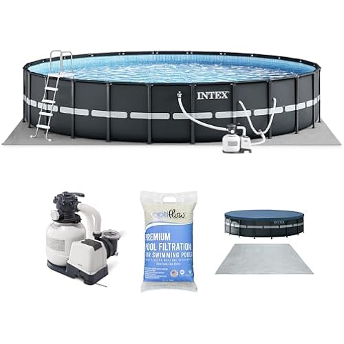 INTEX Ultra XTR 18ft x 52in Above Ground Swimming Pool Set Bundle