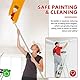 Infreecs Mehrwinkel Pinsel Verlängerung, Multi Angle Paint Brush Extende, Farbpinsel Verlängerung, Einziehbare Farbroller Verlängerungsstange für Decken Wände Zier Hohe Und Eckenanstrichwerkzeug