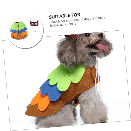 Disfraz de Halloween para perros con vestido festivo suave miniatura 3