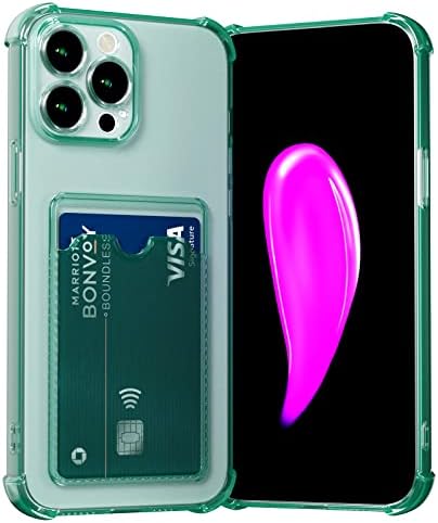AKABEILA Case for iPhone 11 Pro Clear Slim Phone Case Soft TPU Wallet Case Bag Cover with Card Slot Holder Shockproof 5.8"