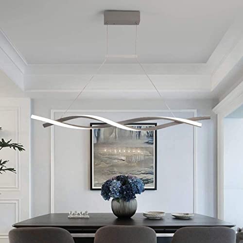 Lampe suspendue réglable linéaire pour table à manger et salon au design nordique