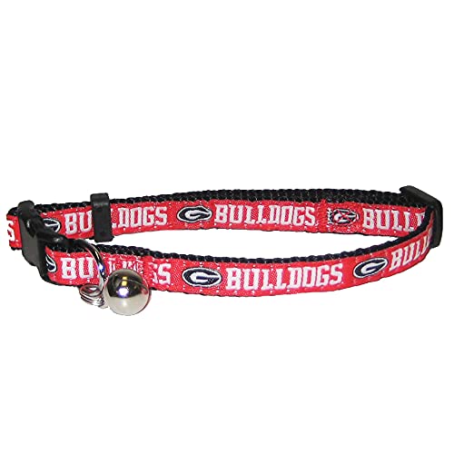 Pets First Collegiate Pet Accessories, Cat Collar, Georgia Bulldogs, One Size by Pets First - Used condition - US$9.06