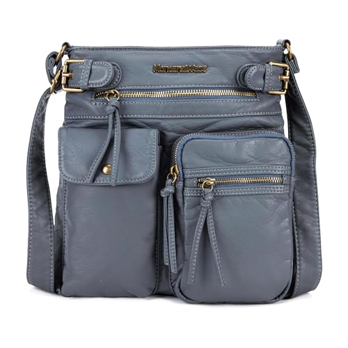 Montana West Crossbody Bag for Women Multi Pocket Shoulder Purses and Handbags Pocketbooks for Travel,MWC-A046-JEAN
