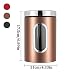 JOYBOY Vorratsdose,3 Stück Vorratsbehälter mit Sichtfenster,Aufbewahrung von Mehl Zucker Müsli Kaffee Tee|Metalldose mit luftdichtem Deckel