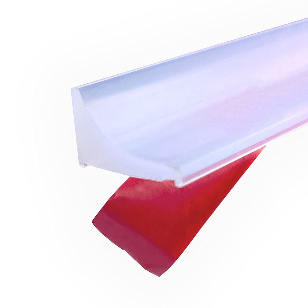 39 Inch Clear Shower Door Threshold Water Dam Barrier,Silicone Bathroom