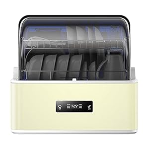 Mini tafelmodel vaatwasser met 6 couverts Vrijstaande vaatwasser 4 programma’s LED-display Roterende spray 360°Azimuth Multifunctioneel afwassen in de keuken