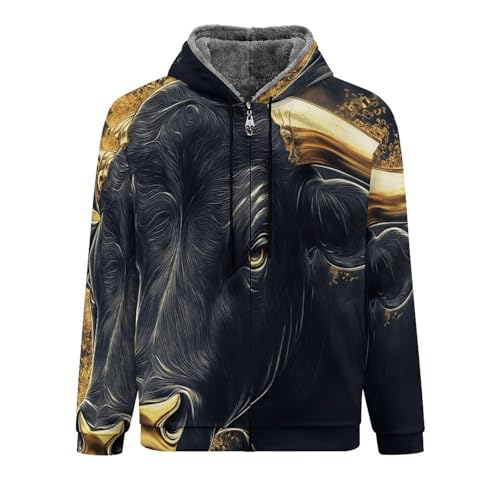 Sweat-shirt à capuche chaud pour homme qui protège du vent