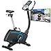 Skandika Atlantis - Ergometro/Cyclette - Max. 150 kg - 12 Programmi - Supporto per Il Tablet - Ruote Trasporto
