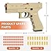 Soft Bullet Toy Gun - Stress Shot with Semi-Automatic Mode, Realistic Shell Ejecting Toy Guns (Sandy Color)