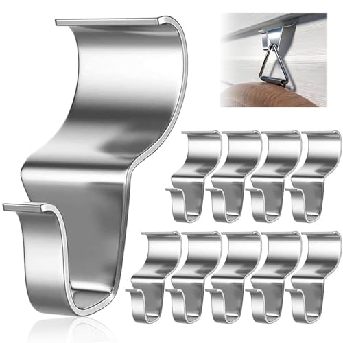 YODAOLI Hooks for Siding, Vinyl Siding Hooks Heavy Duty for Hanging Outdoor, Vinyl Siding Clips for Hanging, No Hole Stainless Steel Hooks for Vinyl Siding to Hang Things (20pcs)