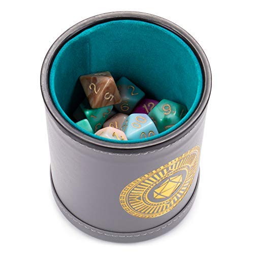 Wiz Dice Cup Of Illusion - 35 Polyhedral Dnd Dice & Dice Shaker Cup & Box For Storage (5 Set Of 7 Unique Colors) -Polyhedral Role Playing Dice In Unique Colors - Dnd Accessories For Ttrpg Dice Games #TOP4