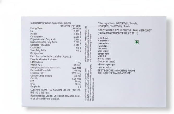 Ferrous Ascorbate and Folic Acid Tablets | with Zinc | Supplement for Iron Deficiency for Women and Men | Energy and Immunity Booster | 30 Tablets