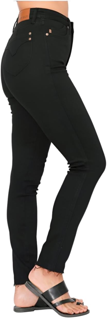 Judy Blue Tummy Control Skinny Jeans in Black