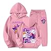Générique Jogging Survêtement Ensemble 2 Pièces 𝑲𝒑𝒐𝒑 𝑫𝒆𝒎𝒐𝒏𝒔 𝑯𝒖𝒏𝒕𝒆𝒓𝒔 Merch pour Fille Imprimés Pull à Manches Longues 𝑲𝒑𝒐𝒑 Witch Hauts Décontractés Sportswear 3-13 Ans