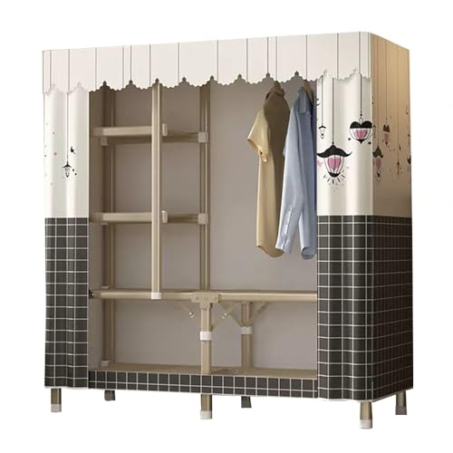 Armoire en toile pliable avec penderie suspendue - 2