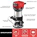 Imagen de TEENO Fresadora De Madera Rebajadora Eléctrica 800W 13000-33000 RPM CON EXTRACTOR DE POLVO