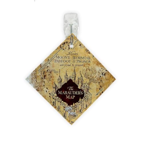 Harry Potter – Marauder's Map – I Solemnly Swear – Mischief Managed – 3.5” Starfire Prints™ Glass Art - Diamond Glass Art - Officially Licensed Collectible – Ideal for Gifting and Collecting