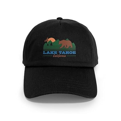 CafePress Lake Tahoe California Cap Unique Adjustable Baseball Hat Black