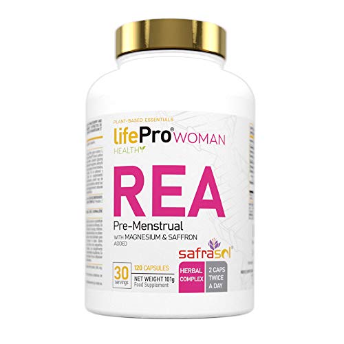 Life Pro REA | Suplemento femenino compuesto por vitex agnus castus, magnesio y saffron para ayudar a mantener el equilibrio hormonal | 120 cápsulas veganas