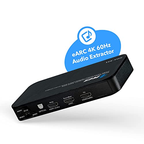 image for OREI eARC 4K 60Hz Audio Extractor, Converter Sound Bar 18G HDMI 2.0 AR