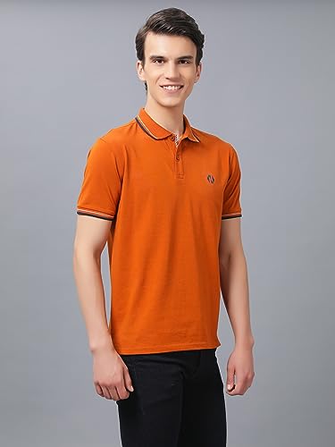 Nimble-Original-Tipped-Polo-T-Shirt-Rust