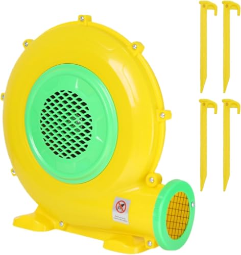 WAWALOL - Bounce House Blower, Pump Fan Commercial Inflatable Bouncer Blower, Air Blower for Inflatables, Perfect for Inflatable Bounce House, Waterslides (550W)
