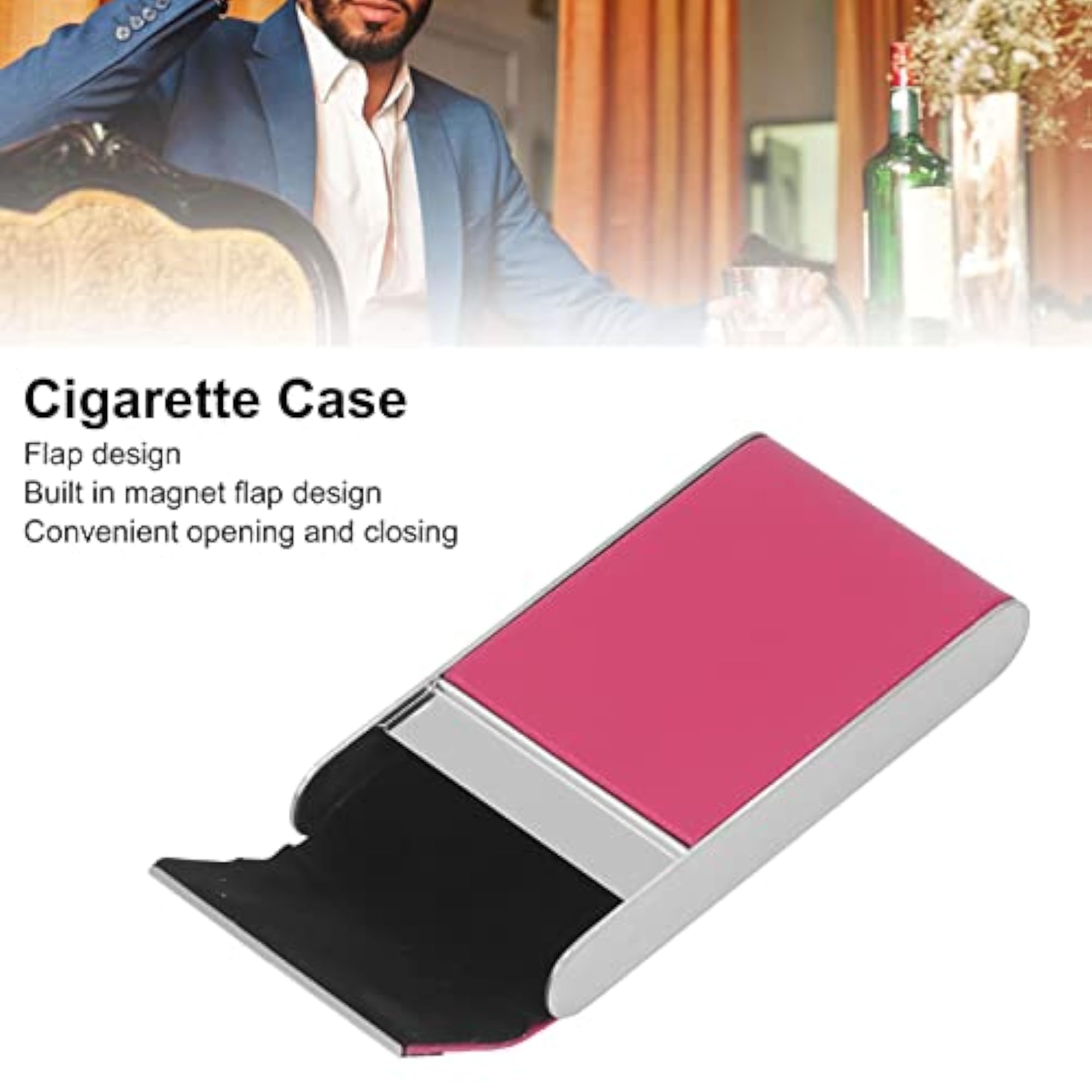 Textured PU Leather Cigarette Carrying Case