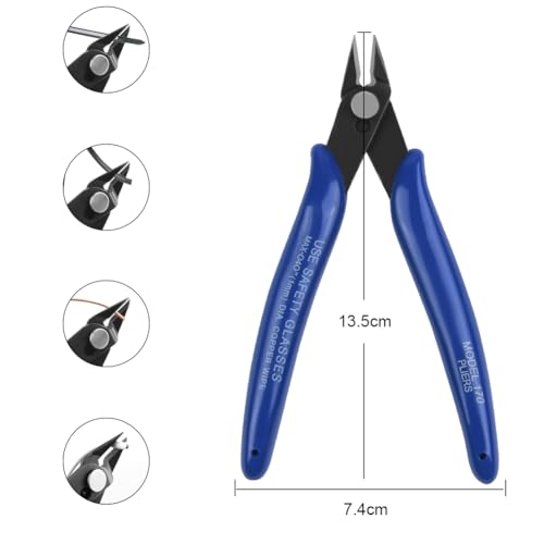 Ainiv Pinzette Sets, 12 Stück Präzisions Antistatisch Edelstahl Pinzette Werkzeug, für Computer Elektronische Reparaturen Schmuck Präzisionsarbeit Laborarbeit Schönheit und Haarentfernung