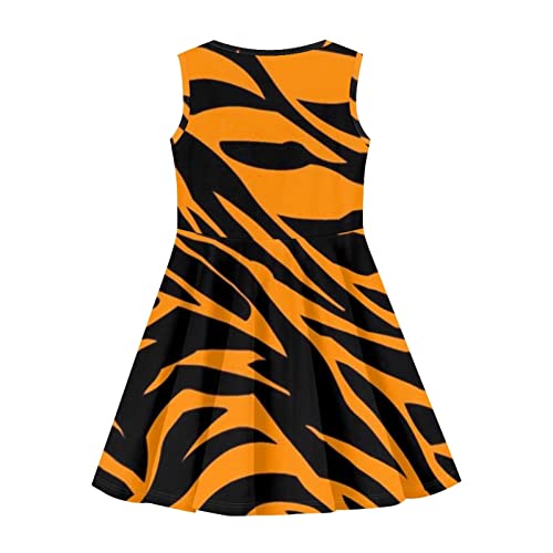 Dreaweet Cute Girl's Dresses Casual Loose Tank Party Dress Midi Swing Dresses Cute Shift Dress for 3-16 Years Old Kids2